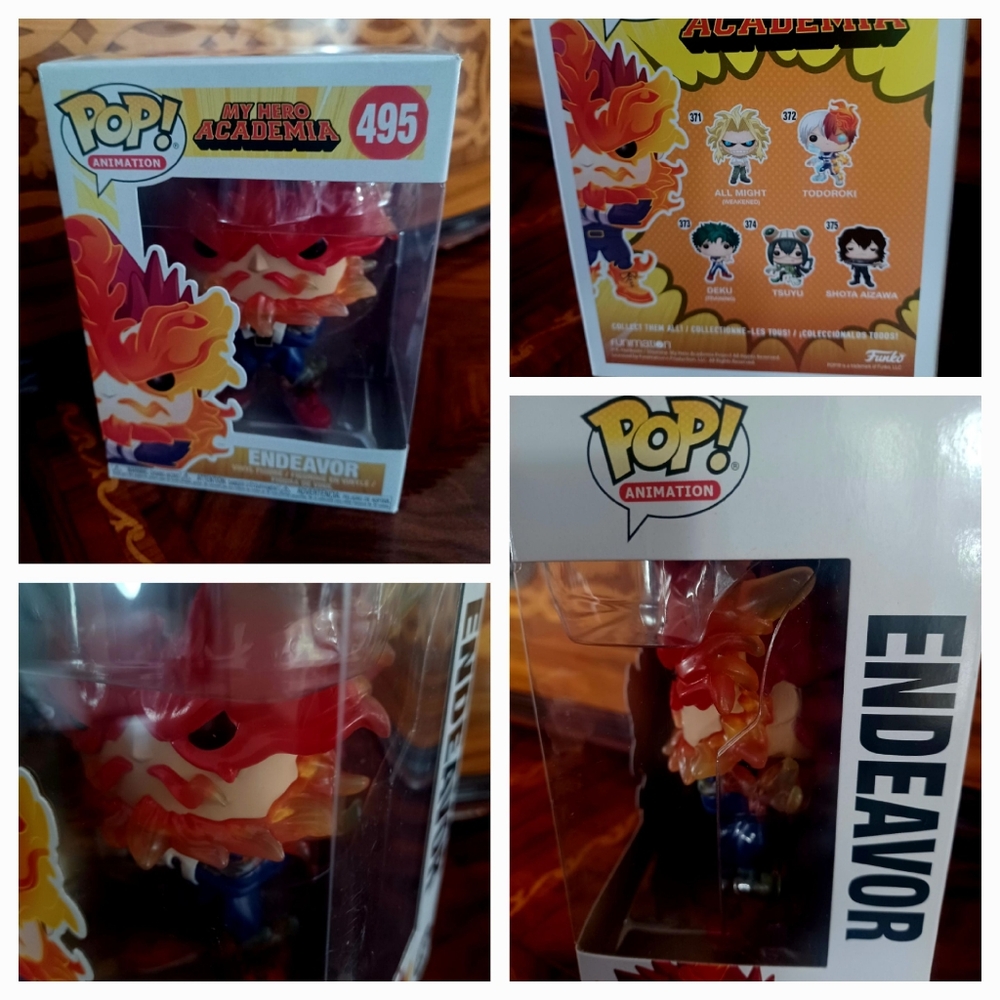 Funko Pop! Endeavor My Hero Academia Gamestop Exclusive #495 w/Protector